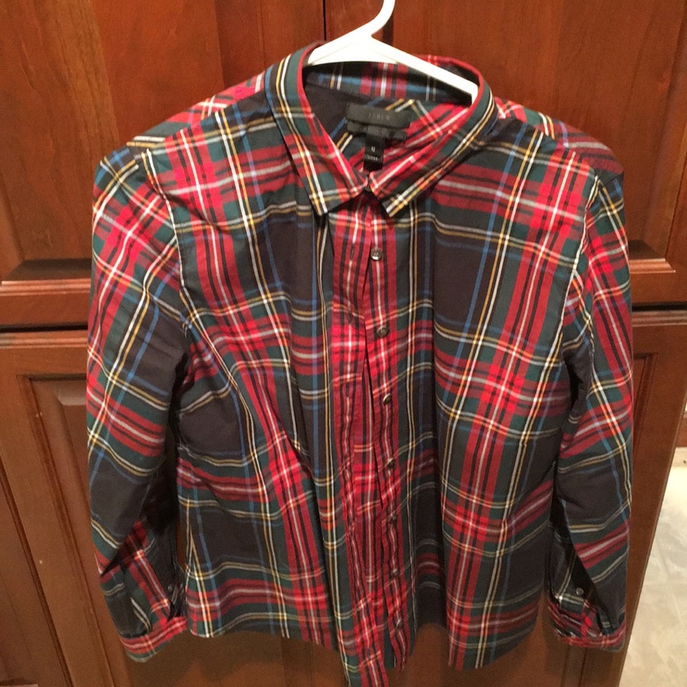 Perfect holiday plaid jcrew shirt